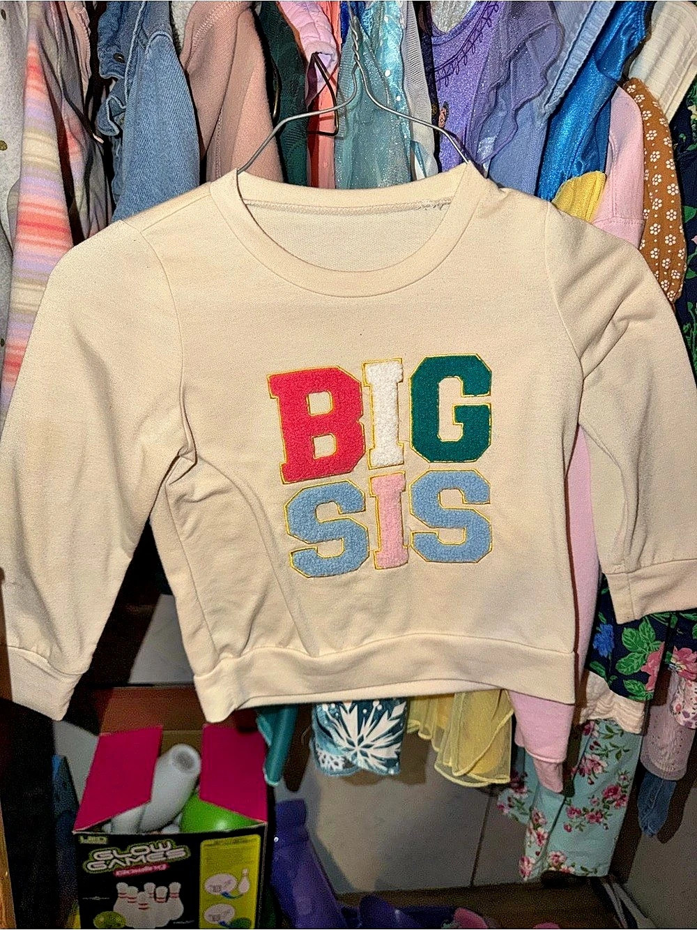 Kids Graphic Sweatshirt in Cream